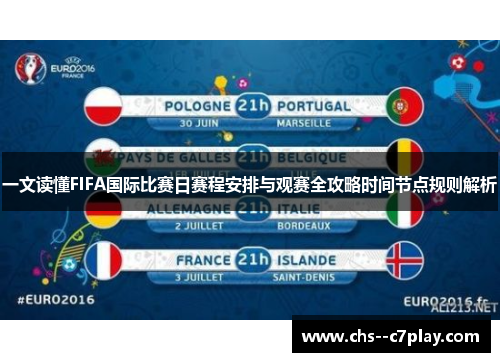 一文读懂FIFA国际比赛日赛程安排与观赛全攻略时间节点规则解析